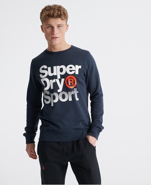 Superdry Core Sport Crew Férfi Pulóver Szürke | WEQYX4039